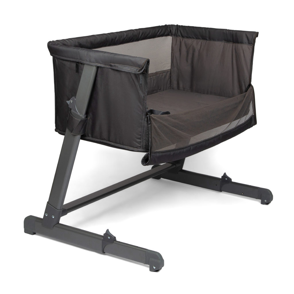 Yngri Tova bedside crib, grå Yngri