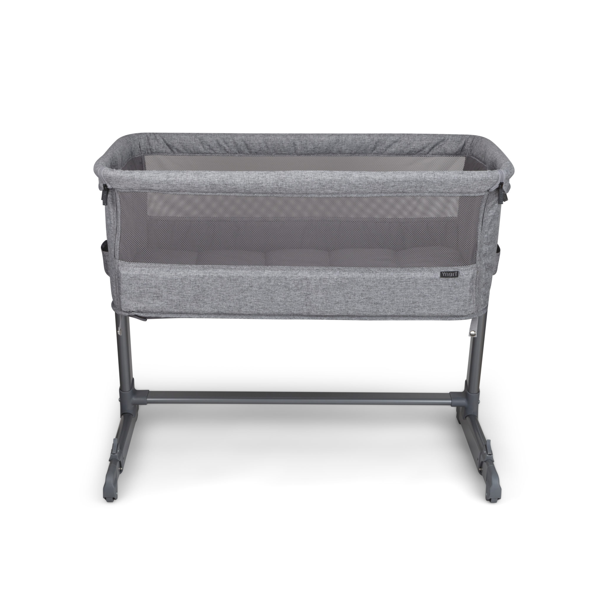 Yngri Tova bedside crib, lys grå Yngri