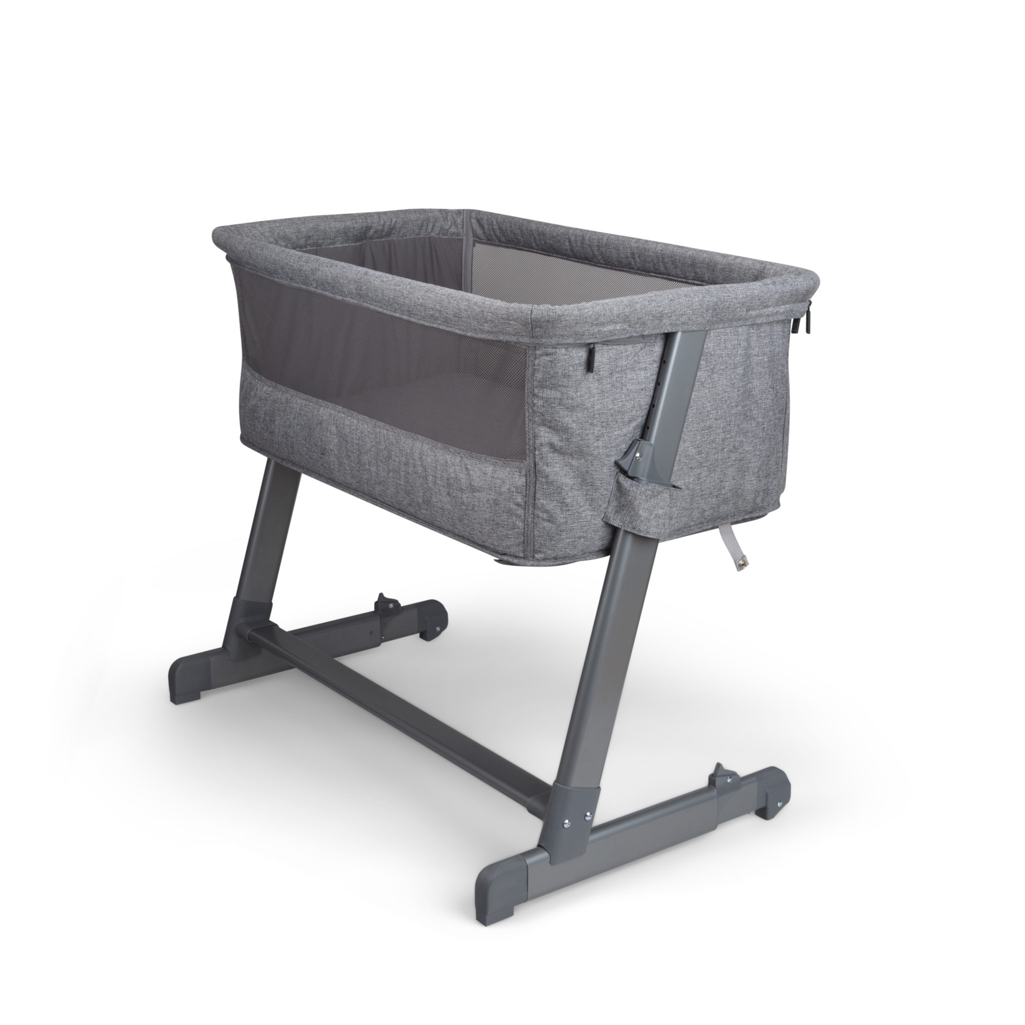 Yngri Tova bedside crib, lys grå Yngri